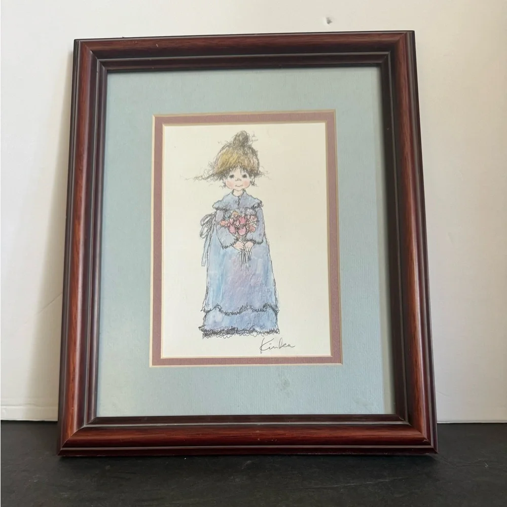 Arthur A. Kaplan Co. Girl Framed Litho Print